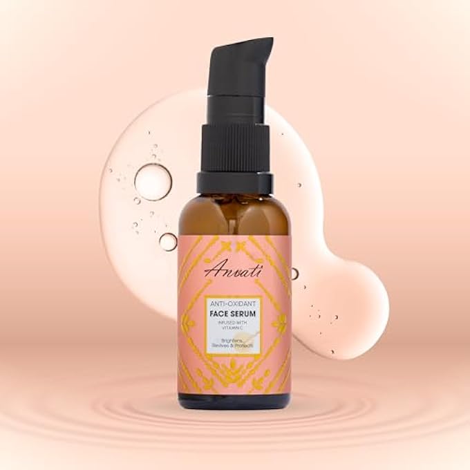 Anvati VITAMIN C SERUM FOR FACE  VITAMIN ILLUMINATING WITH HYALURONIC ACID  WRINKLES AND DARK SPOT CORRECTING GLOW SERUM  FACE MOISTURIZER WITH VITAMIN C AND HYALURONIC ACID -30ML - Image 2